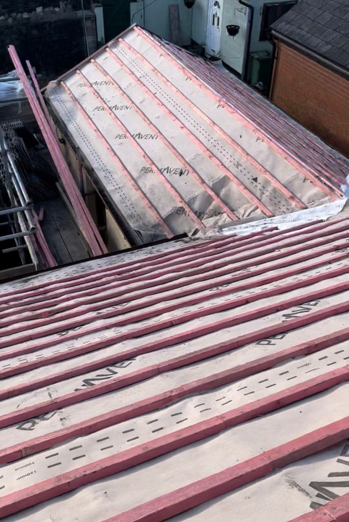 New Battens on roof